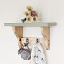Country Cottage Style Kitchen Shelf With Hooks, thumbnail 2 of 5