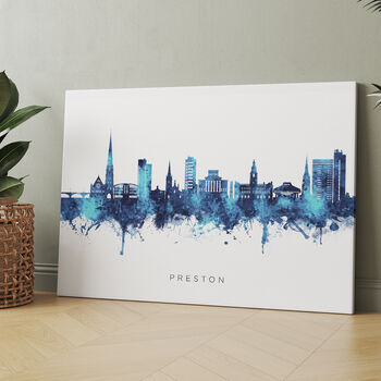 Preston Skyline Cityscape Art Print, 7 of 12
