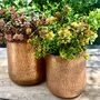 A Set Of Two Vintage Style Copper Planters, thumbnail 2 of 6