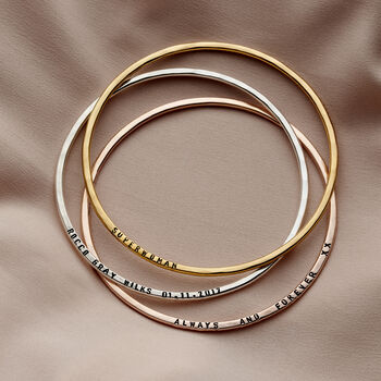 Personalised Message Bangle, 7 of 12