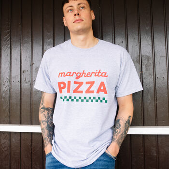 Margherita Pizza Unisex Slogan T Shirt, 2 of 3