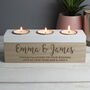 Personalised Couples Wooden Tealight Holder Box, thumbnail 1 of 6