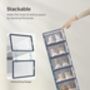 Pack Of Twelve Shoe Boxes Foldable Storage Organisers, thumbnail 4 of 12