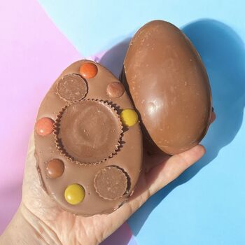 Stuffed Chocolate Easter Half Egg Choice Of Flavours, 5 of 8