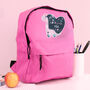 Personalised Dinosaur Pink Backpack, thumbnail 2 of 5