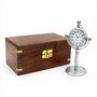 Personalised 11th Anniversary Silver Colour Desk Clock, thumbnail 1 of 12