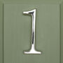 Premium Floating Plain House Numbers In Nickel Finish, thumbnail 5 of 12