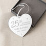 25th Anniversary Silver Acrylic Hanging Decoration, thumbnail 2 of 4