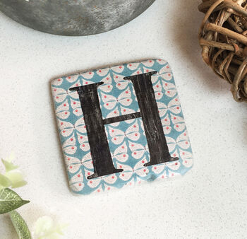Vintage Style Initial Letter Coaster, 8 of 8