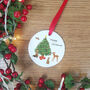 Woodland Animals Christmas Tree Decoration, thumbnail 3 of 6