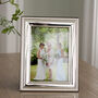 Silver Plated Picture Frame With Bead Edge, thumbnail 1 of 5