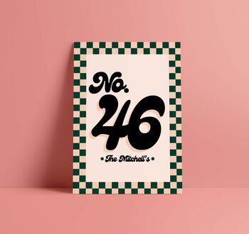 Personalised House Number Print, 5 of 8