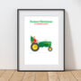 Personalised 'Farmer Christmas Is Coming To Town' Print, thumbnail 1 of 4