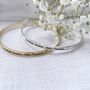 Gold Or Silver Plated Retirement Bangle | Goodbye Tension Hello Pension, thumbnail 2 of 12
