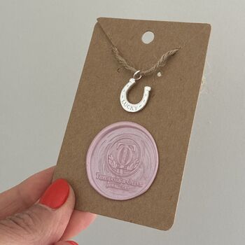 Lucky Horseshoe Charm Good Luck And Wedding Sterling Silver Gift, 2 of 3
