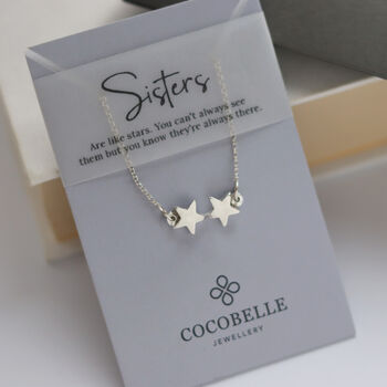 Linked Stars Sterling Silver Necklace, 5 of 8