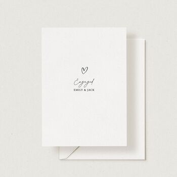 Personalised Engaged Heart Card, 2 of 4
