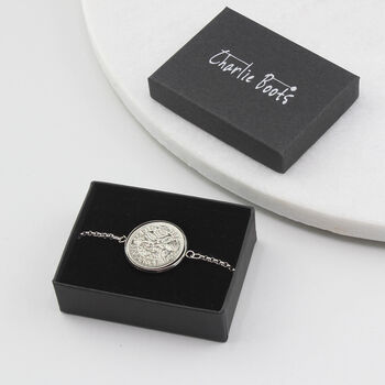 Personalised 60th Birthday Sixpence Bracelet, 12 of 12