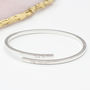 Personalised Sterling Silver Or Gold Open Bangle, thumbnail 2 of 7