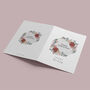 Floral Christmas Wreath Bouquet Personalised Card Pack, thumbnail 3 of 4