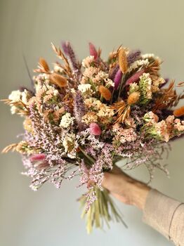 Pastel Meadow Dried Flower Bouquet, 3 of 5