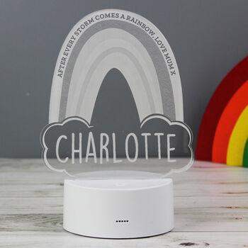 Personalised Rainbow LED Night Light, 11 of 12