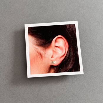 Love You Mum Sterling Silver Heart Earrings, 9 of 12