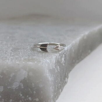Sterling Silver Arrow Toe Ring, 3 of 11