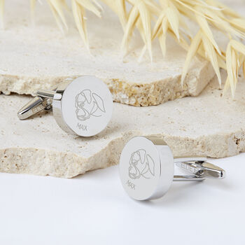 Personalised Dog Breed Cufflinks, 3 of 12