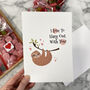 I Love To Hang With You Funny Valentine's Card, thumbnail 1 of 7