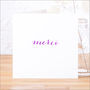 Single Or Pack Of French 'Merci' Thank You Cards, thumbnail 2 of 10