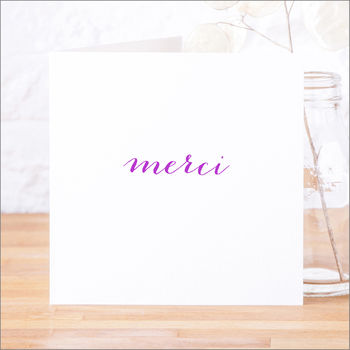 Single Or Pack Of French 'Merci' Thank You Cards, 2 of 10