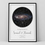 The Night She Said Yes Personalised Star Map Print Engagement Gift, thumbnail 2 of 12
