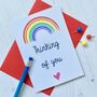Thinking Of You Rainbow Card, thumbnail 1 of 4