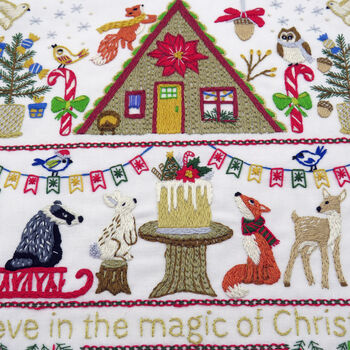 Festive Forest Hand Embroidery Kit, 2 of 12