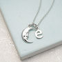 Children's Sterling Silver Moon Necklace, thumbnail 3 of 5