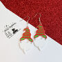 Christmas Elf Gnome Hat Earrings, thumbnail 4 of 4