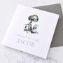 Personalised New Baby Bunny Card, thumbnail 1 of 3