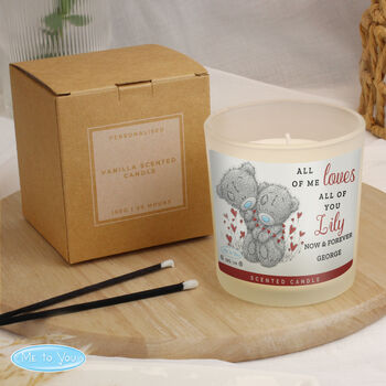 Personalised Me To You Love Scented Candle Jar, 2 of 3