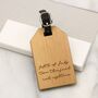 Personalised Written Date Luggage Tag, thumbnail 2 of 2