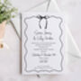 Love Bow Personalised Wedding Invitations With Envelopes, thumbnail 3 of 4