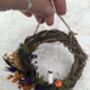 Mini Halloween Dried Flower Wreath, thumbnail 3 of 4