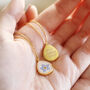 Personalised Real Pressed Forget Me Not Flower Necklace, thumbnail 1 of 8