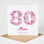 Personalised 80th Birthday Card For Her, thumbnail 2 of 2