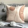 Cream And Beige Cushion Cover, thumbnail 1 of 4