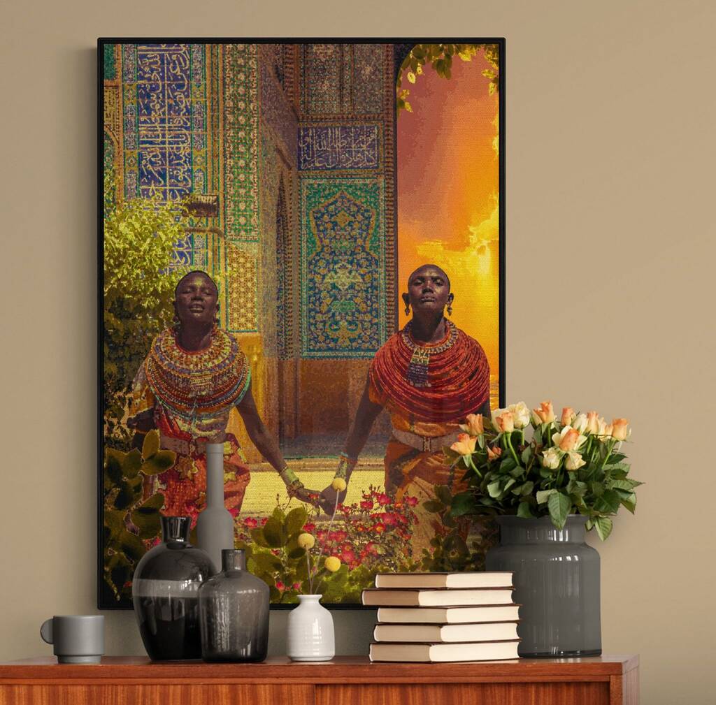 Africa Couple In Love Wall Art, 1 of 12