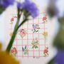 Gridded Floral Tote Bag, thumbnail 4 of 6