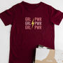 Girl Power Slogan Cotton T Shirt, thumbnail 1 of 7