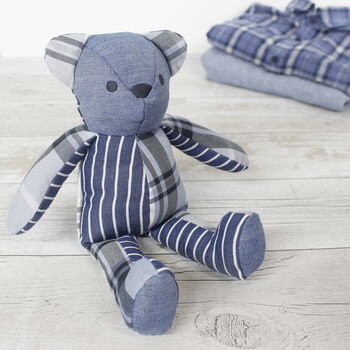 stuffed animal made from loved ones clothes