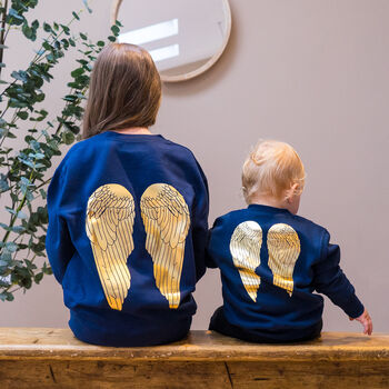 Angel Wings Baby And Children's Christmas Jumper, 4 of 6